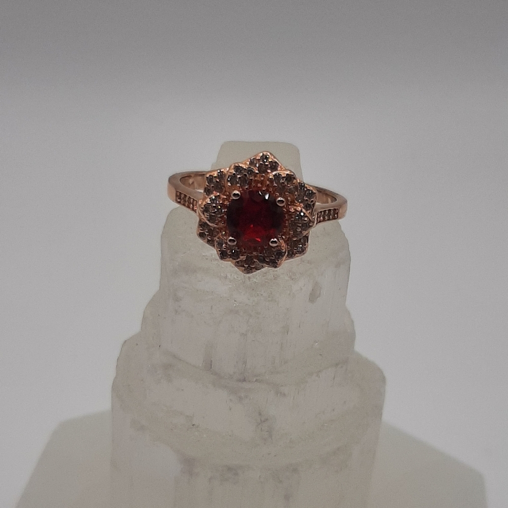 R903 Sterling Silver Flower Ring - Charmed Aroma
